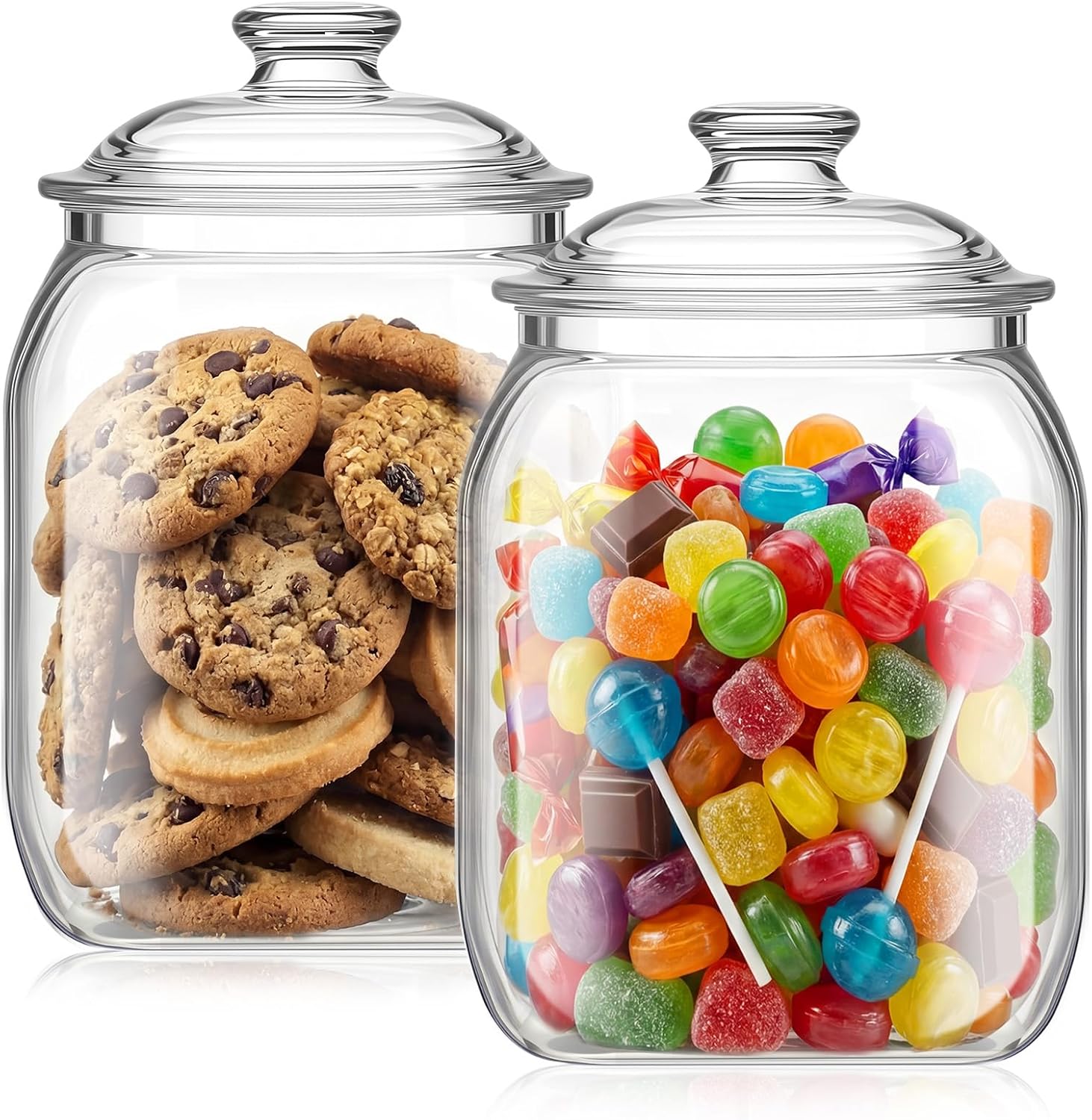 Food Storage Kitchen - 2 Pack Acrylic Cookie Candy Jar