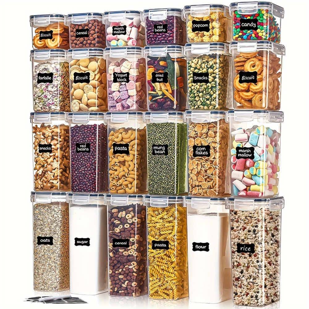 Food Storage Box - 24Pcs Food Storage Containers 12 Boxes