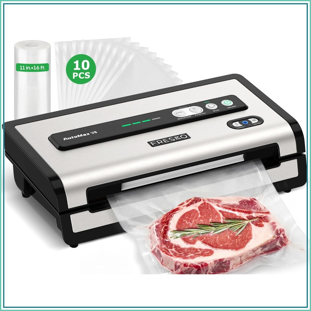 Vacuum Sealer Bag - Automatic Vacuum Sealer for Food, Hands-Free,