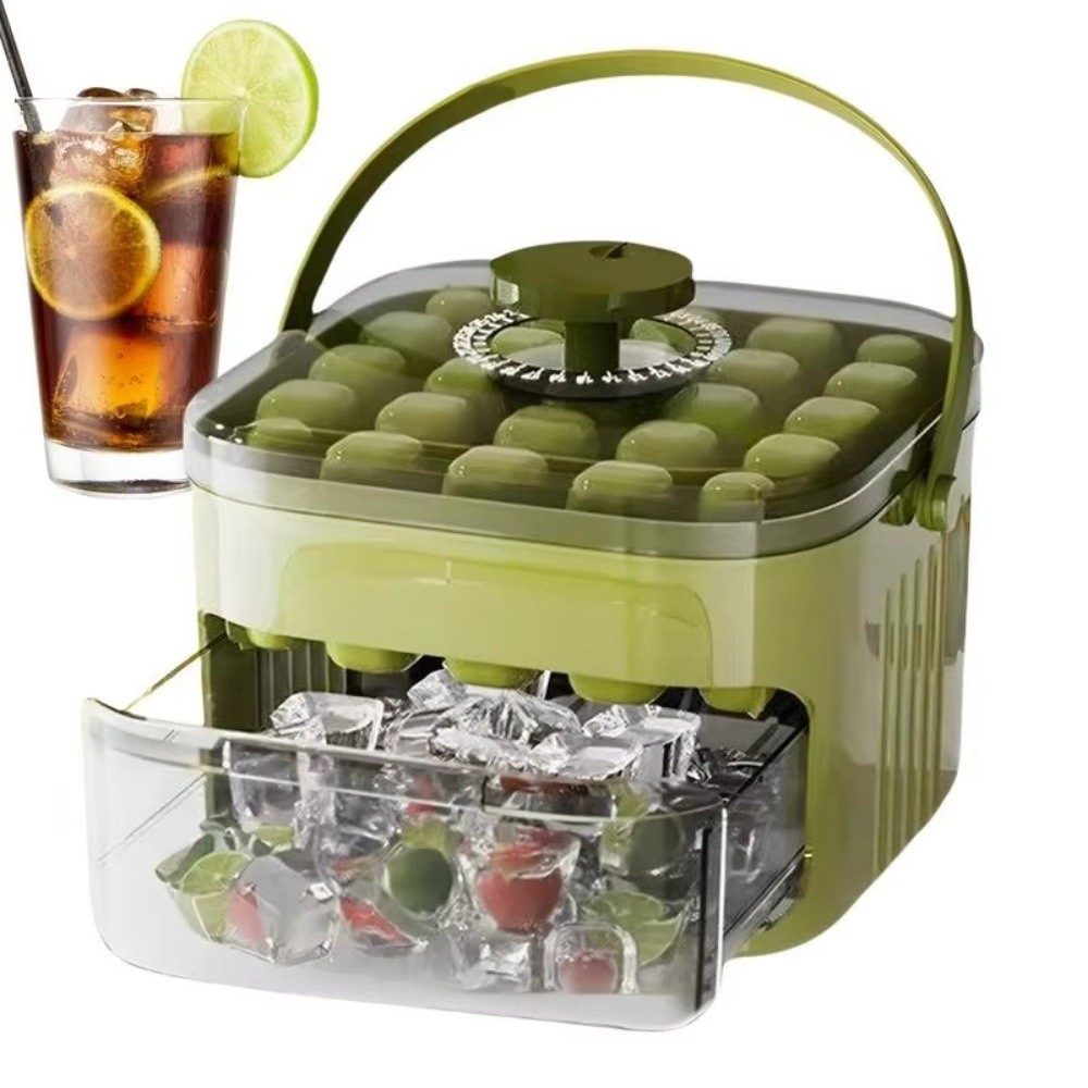Food Storage Vacuum Sealer Machine - 50-Cube Ice Maker with Easy Press