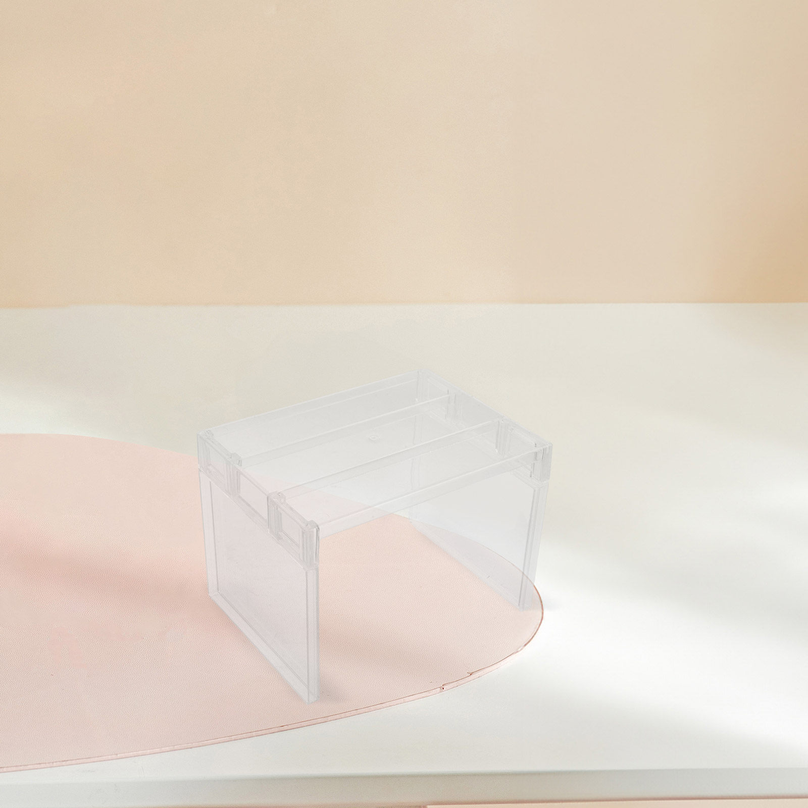 Food Storage Freezer - 2Pcs Clear Refrigerator Organizer Shelf Freezer