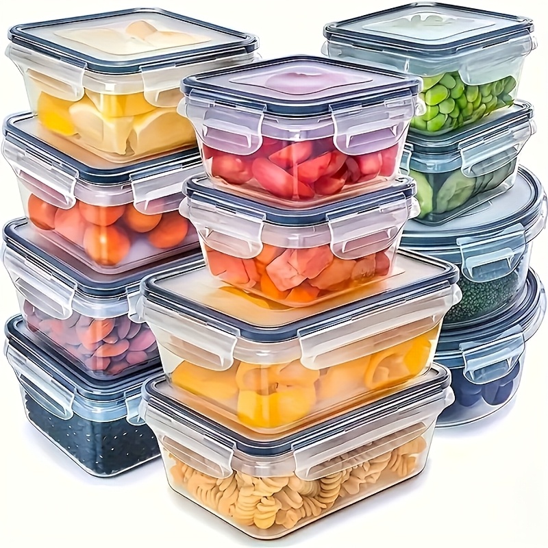 Food Storage Kitchen Container Set - 8Pcs Set Includes 4 Containers and