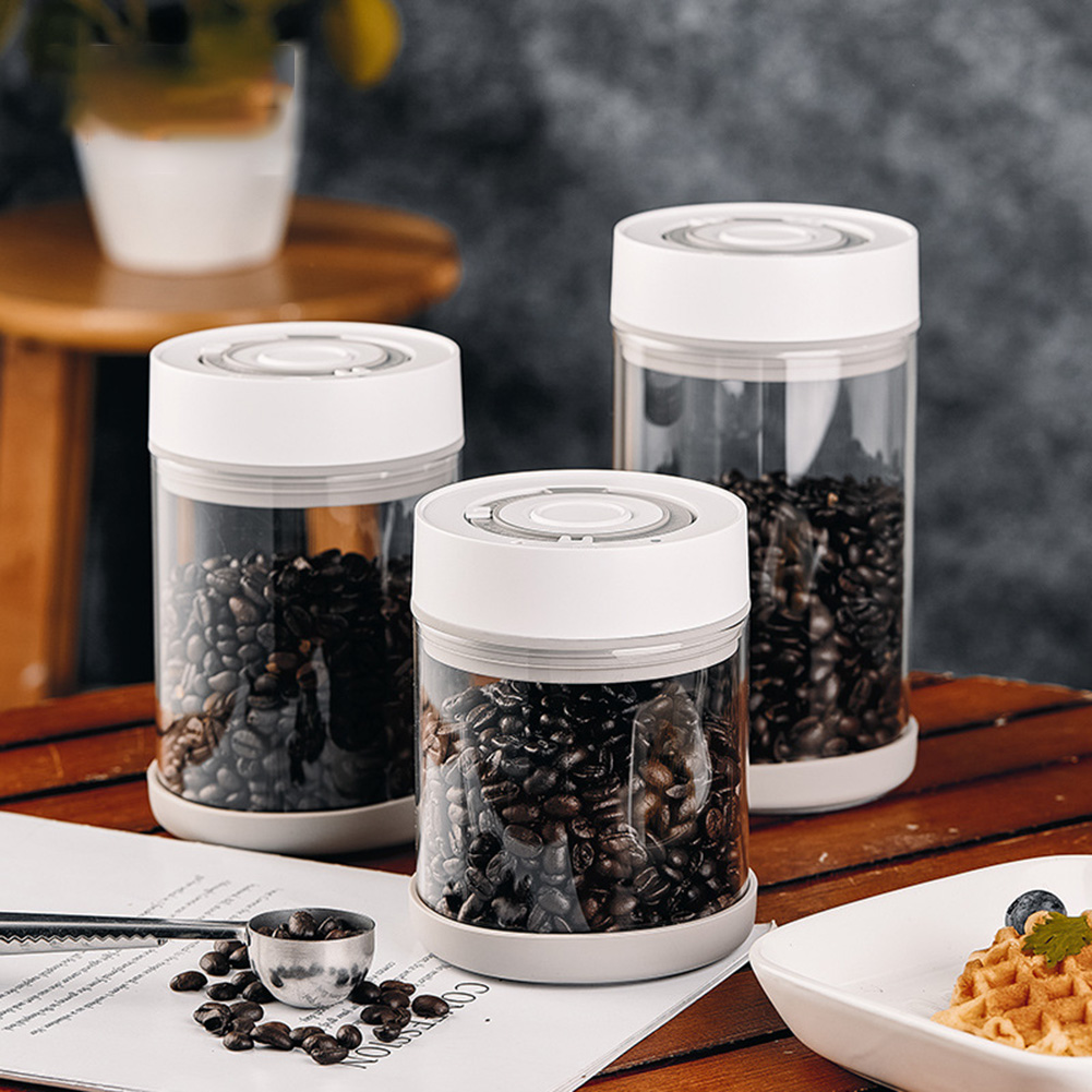 Food Storage Kitchen Container Set - Kitchen Moisture-proof Glass Coffee Bean Jar
