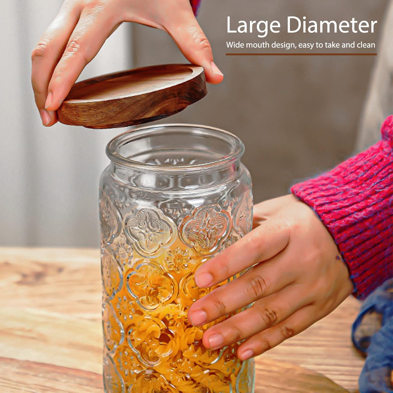 35oz/1000ml Glass Storage Jars - đánh giá và giá Food Storage Containers Glass
