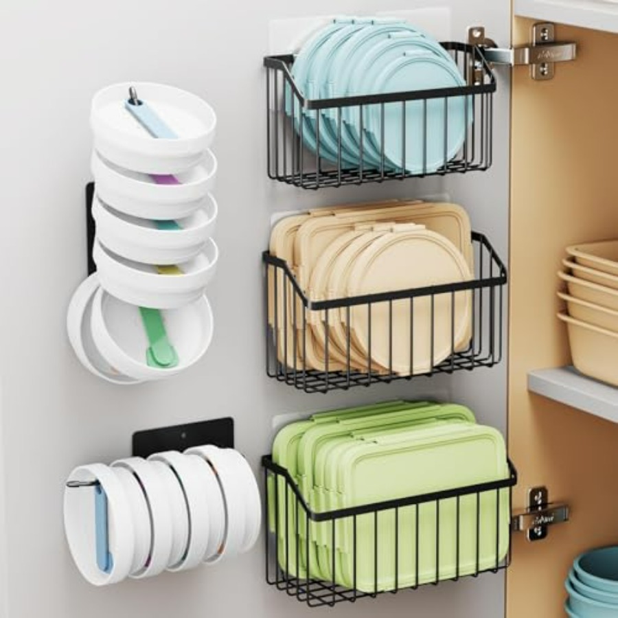 5PCS Cabinet Door Lid Organize - đánh giá và giá Food Storage Containers Tupperware