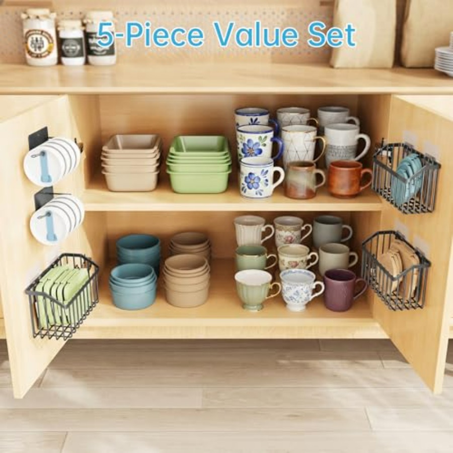 5PCS Cabinet Door Lid Organize - đánh giá và giá Food Storage Containers Tupperware