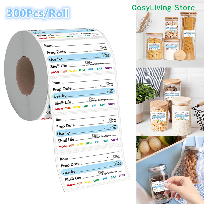 [CL]300Pcs/Roll Kitchen Date F - đánh giá và giá Food Storage Expiration Dates