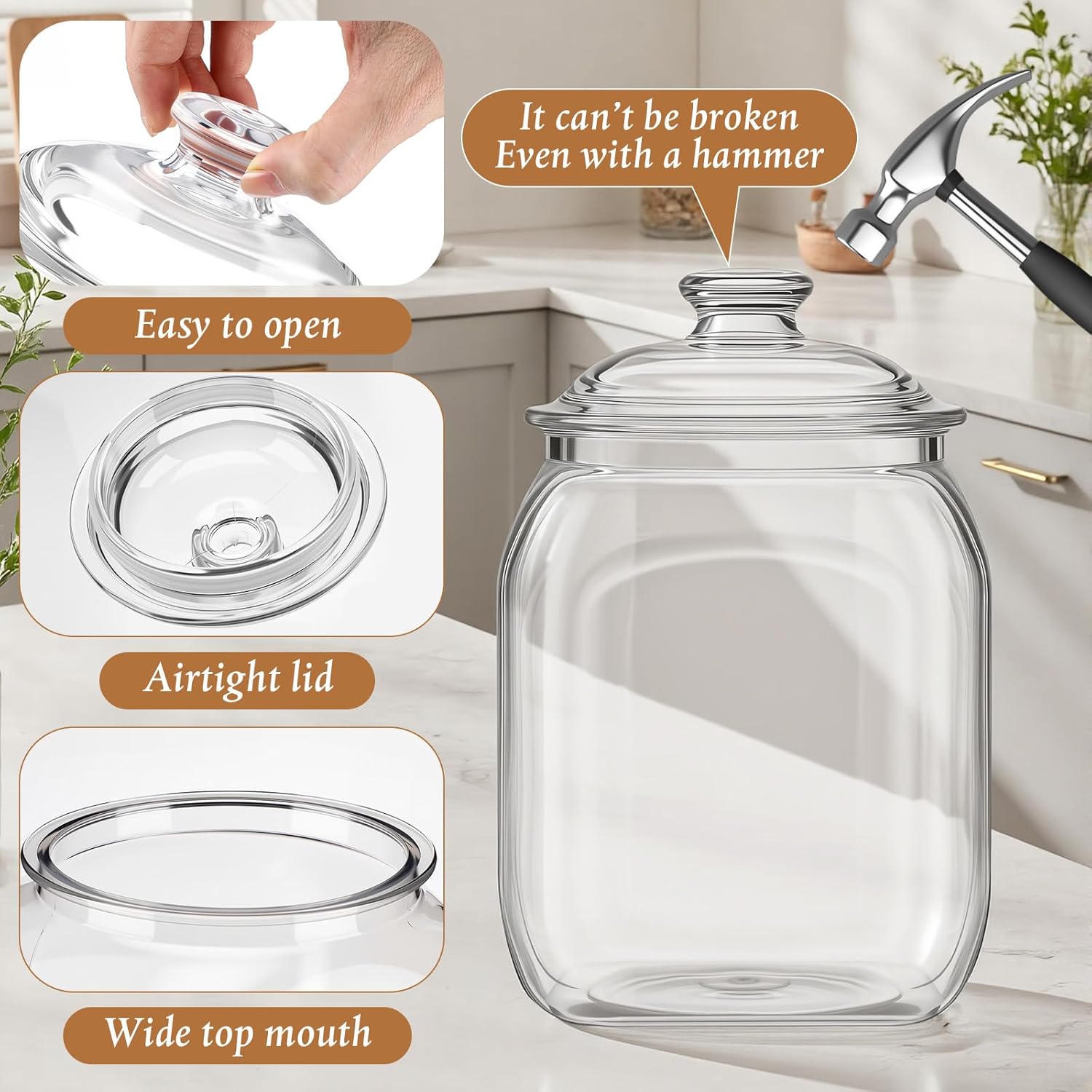 2 Pack Acrylic Cookie Candy Ja - đánh giá và giá Food Storage Kitchen