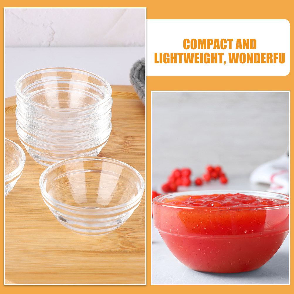 3Pcs Small Glass Bowls Set Cle - đánh giá và giá Food Storage Glass Set