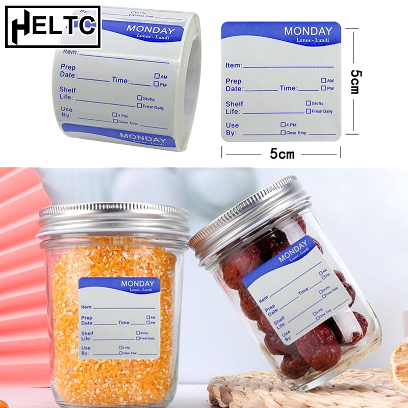 250Pcs/Roll Kitchen Date Food  - đánh giá và giá Food Storage Expiration Dates