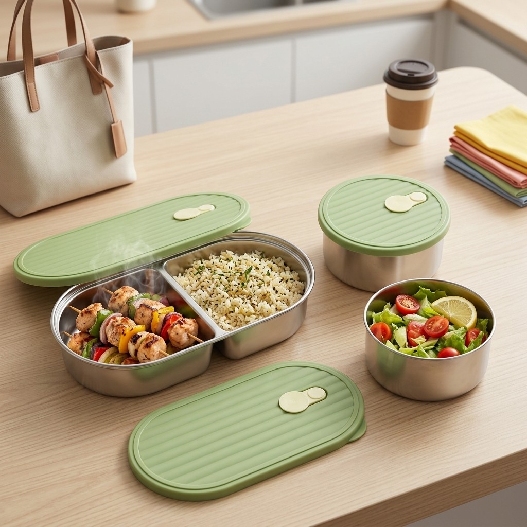 Microwavable 304 Stainless Ste - đánh giá và giá Food Storage Safety