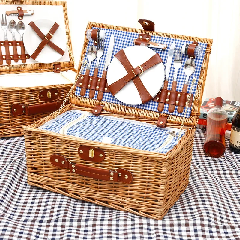 Family outing picnic basket, o - đánh giá và giá Food Storage Camping