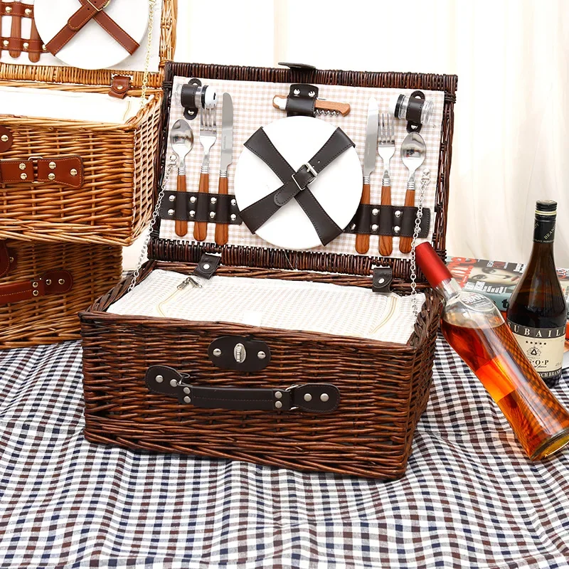 Family outing picnic basket, o - đánh giá và giá Food Storage Camping