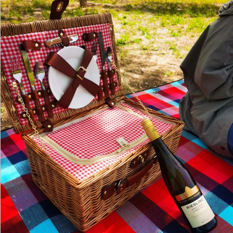 Family outing picnic basket, o - đánh giá và giá Food Storage Camping
