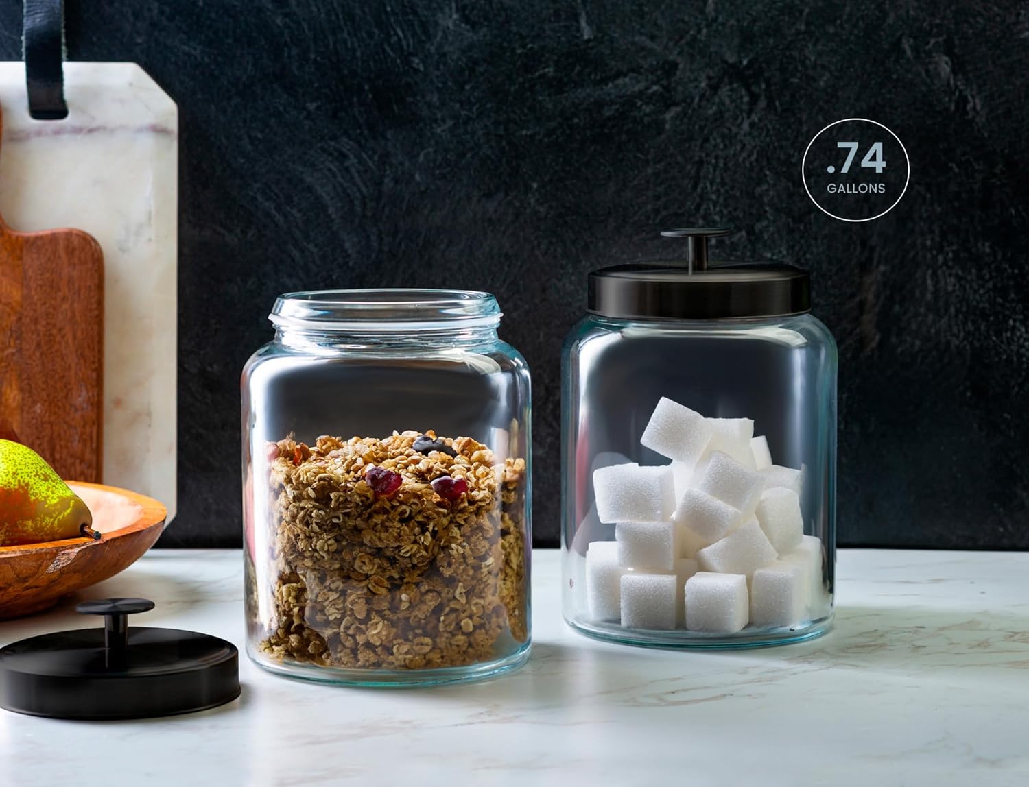 Glass Kitchen Canister Set, Fo - đánh giá và giá Food Storage Kitchen Container Set