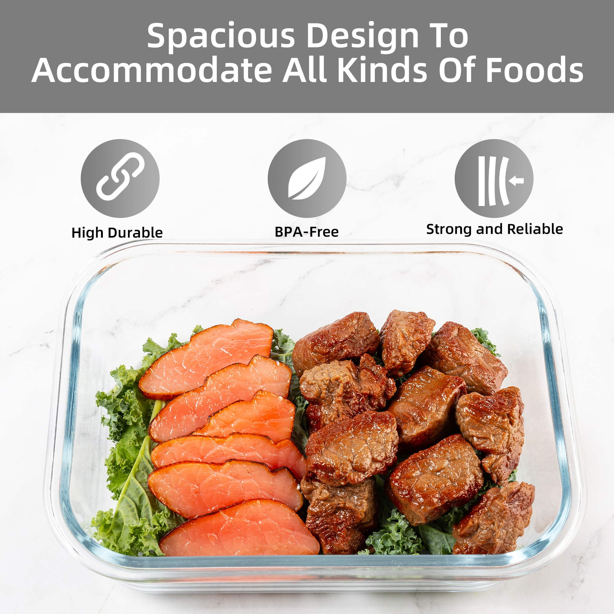 16-Piece Glass Food Storage Co - đánh giá và giá Food Storage Kitchen Container Set