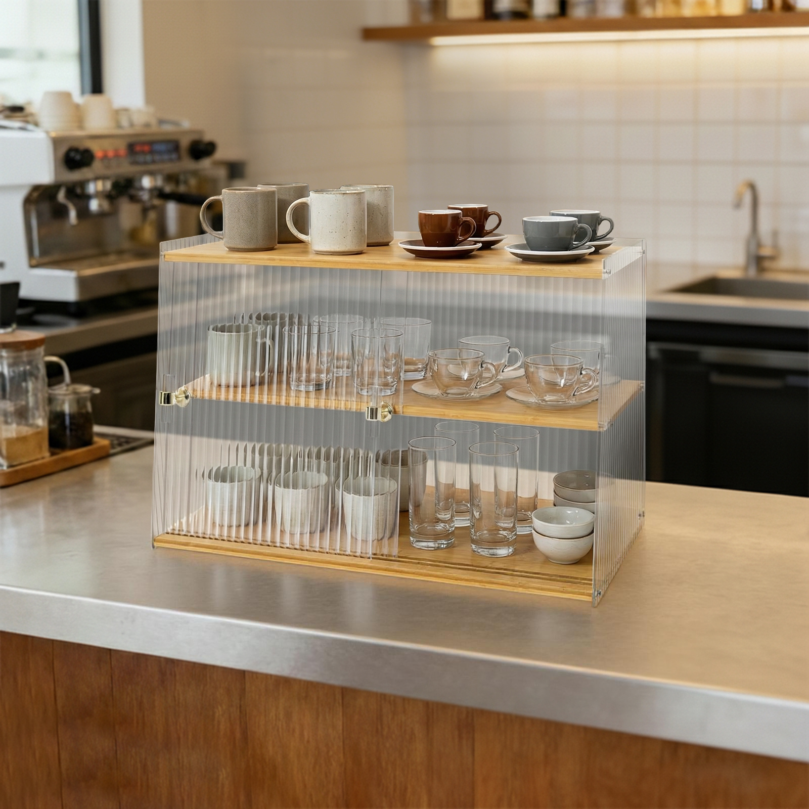Cup Storage Rack, Bamboo Sideb - đánh giá và giá Food Storage Kitchen