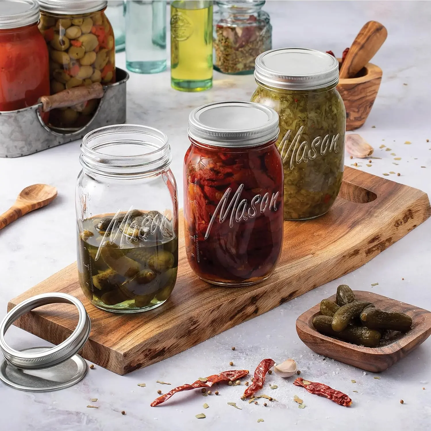 Wide Mouth Mason Jars With Lid - đánh giá và giá Mason Jar Wide Mouth