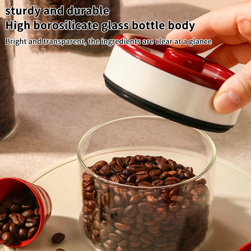 Coffee Beans Vacuum Sealed Tan - đánh giá và giá Food Storage Containers Glass