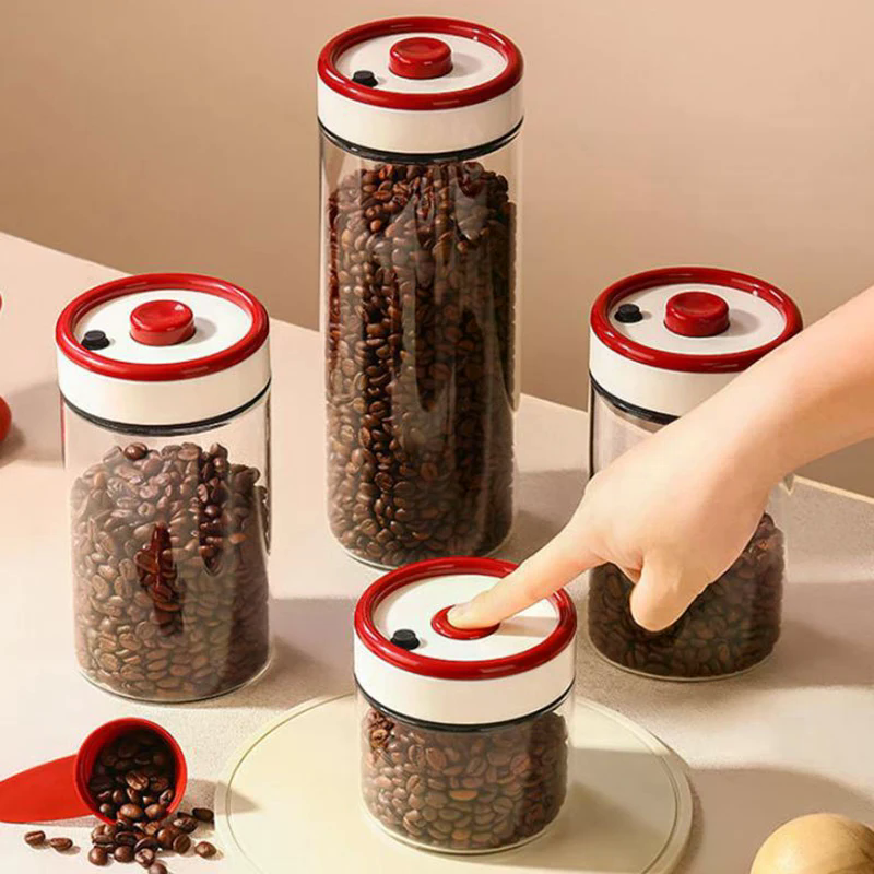 Coffee Beans Vacuum Sealed Tan - đánh giá và giá Food Storage Containers Glass