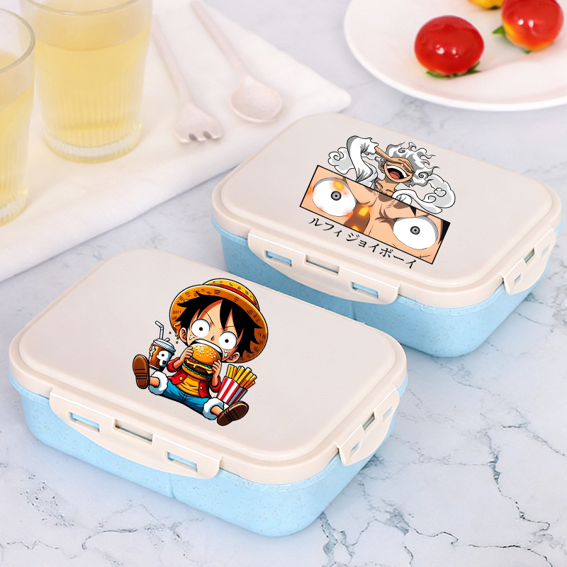 One Piece Boy Girl Bento Lunch - đánh giá và giá Food Storage Kitchen