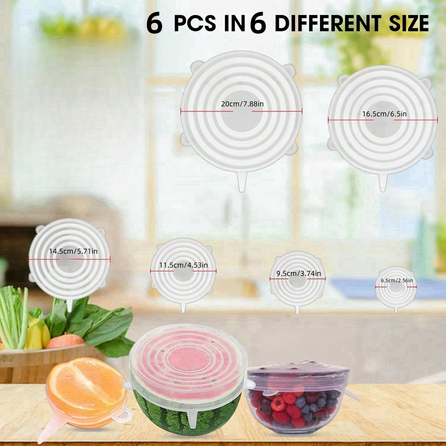 6pcs/Set Silicone Elastic Lids - đánh giá và giá Food Storage Refrigerator