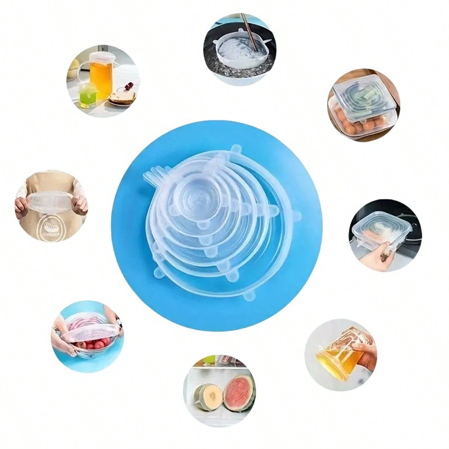 6pcs/Set Silicone Elastic Lids - đánh giá và giá Food Storage Refrigerator