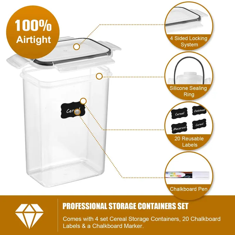 7Pcs Kitchen Food Storage Cont - đánh giá và giá Food Storage Kitchen Container Set