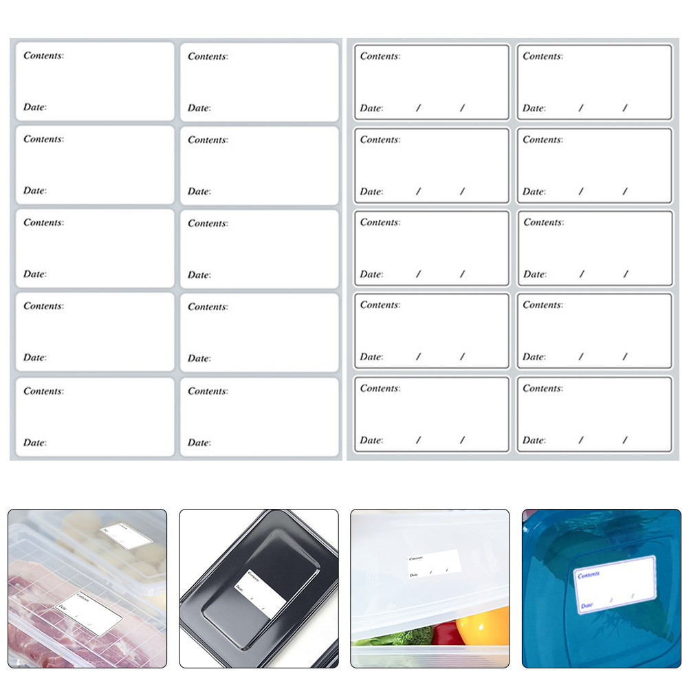 40 Sheets Food Labels Blank Mu - đánh giá và giá Food Storage Expiration Dates