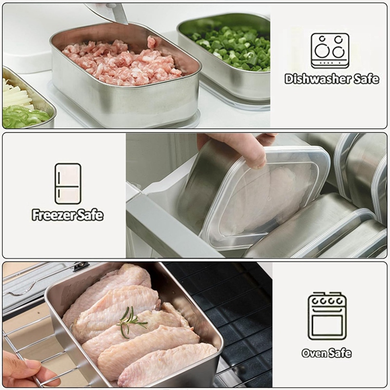 Stainless Steel Containers for - đánh giá và giá Food Storage Box