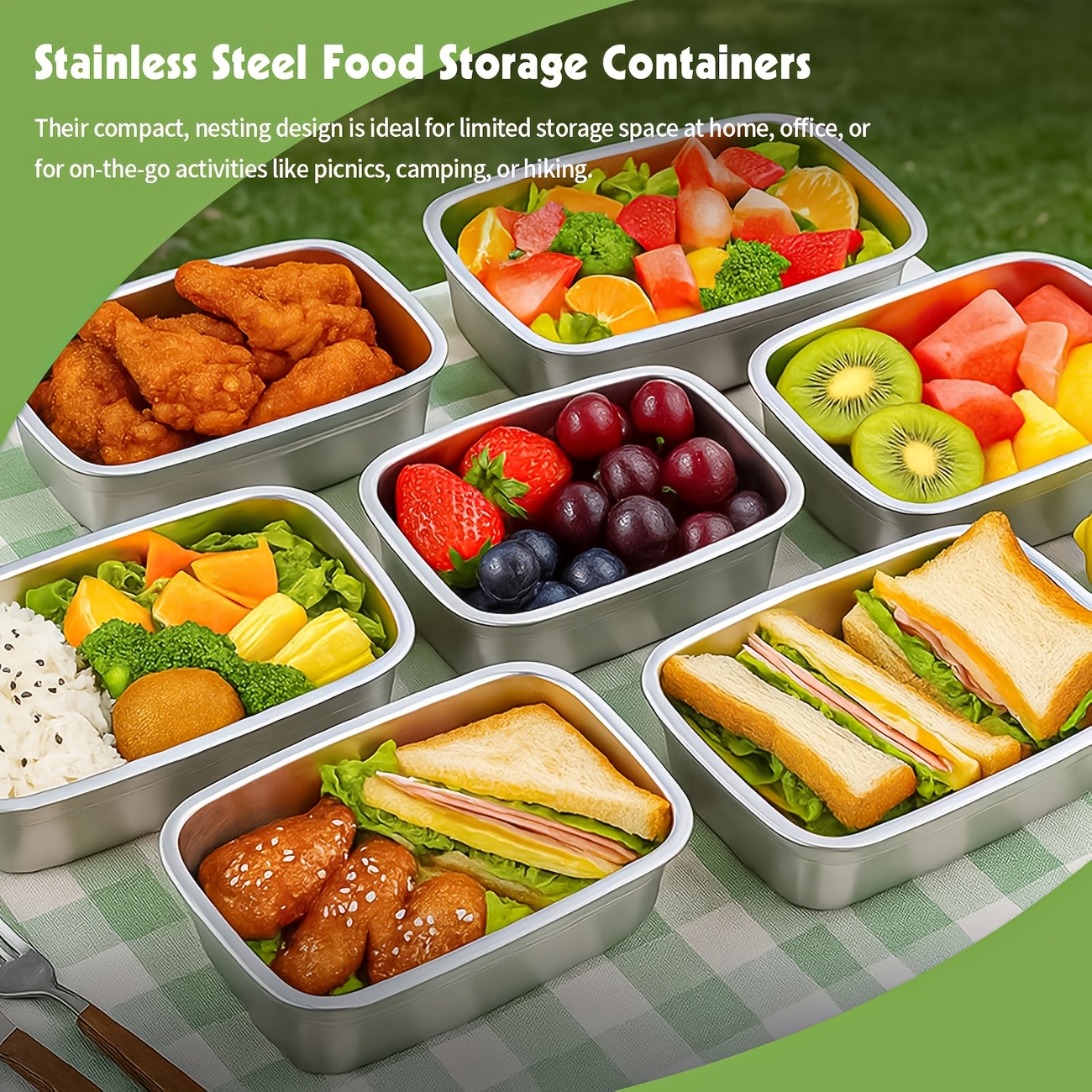 10-Piece Stainless Steel Food  - đánh giá và giá Food Storage Restaurant