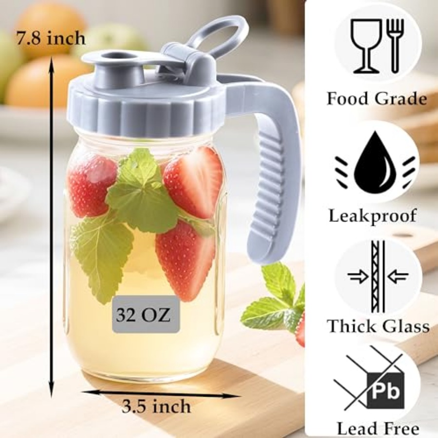 Glass Mason Jar Pitchers With  - đánh giá và giá Mason Jar Wide Mouth