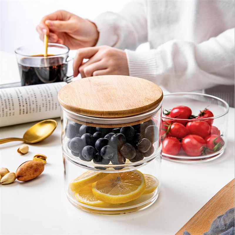 Japanese Salad Glass Bowl with - đánh giá và giá Food Storage Containers Tupperware