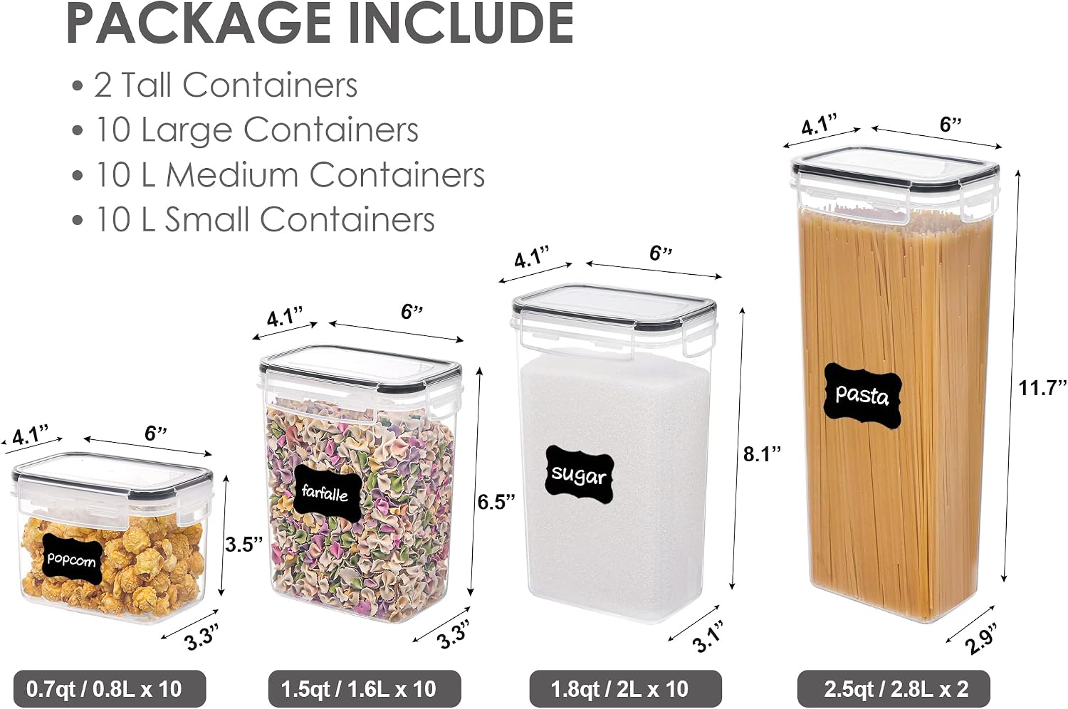32pcs Airtight Food Storage Co - đánh giá và giá Food Storage Kitchen Container Set