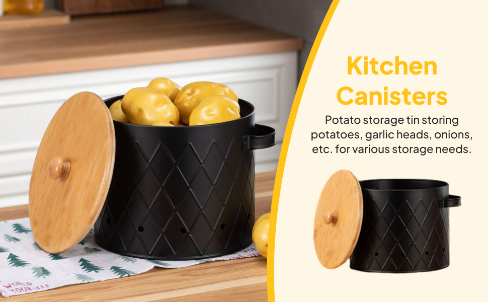 Potato Storage Tin Vintage Fre - đánh giá và giá Food Storage Restaurant