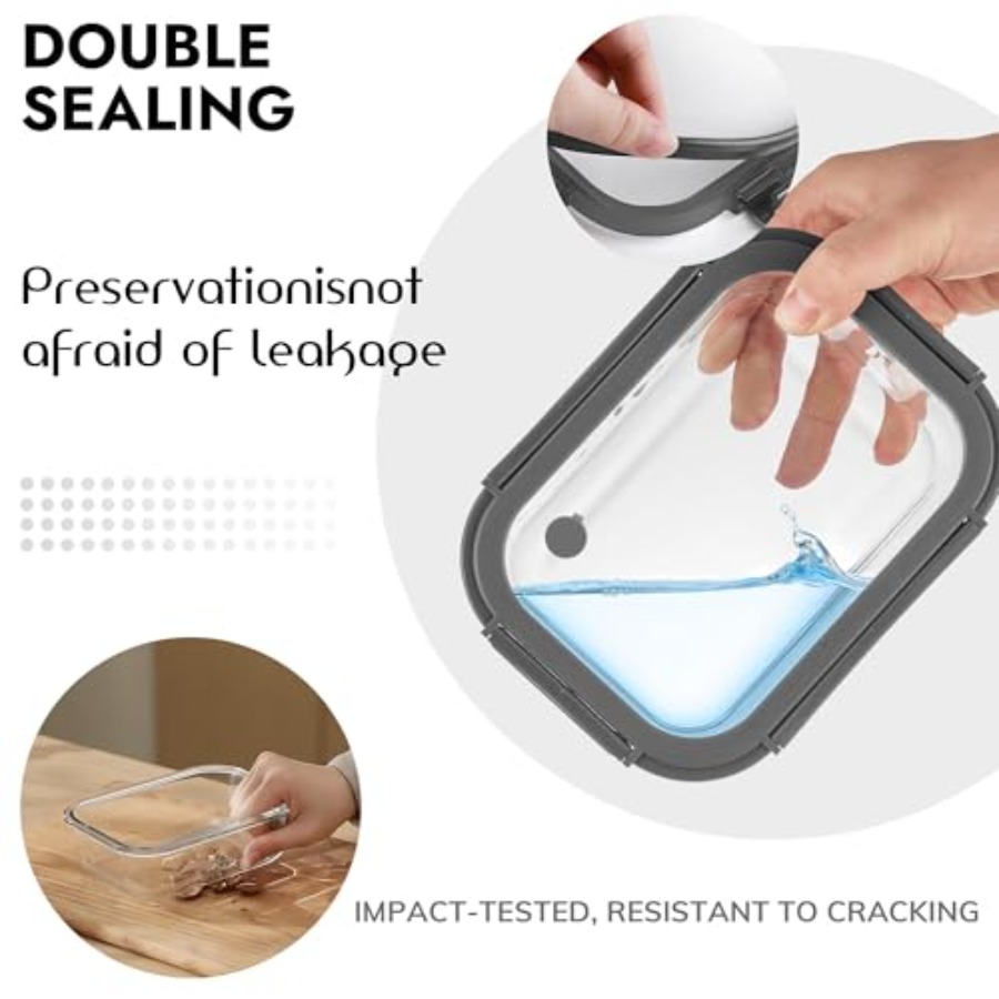 10-Pack Glass Food Storage Con - đánh giá và giá Food Storage Containers Glass