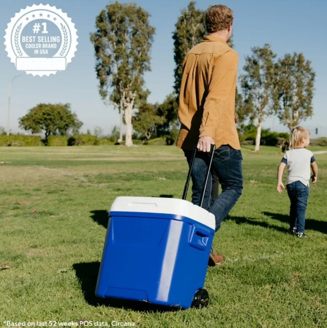 60 QT Blue Laguna Wheeled Hard - đánh giá và giá Food Storage Camping