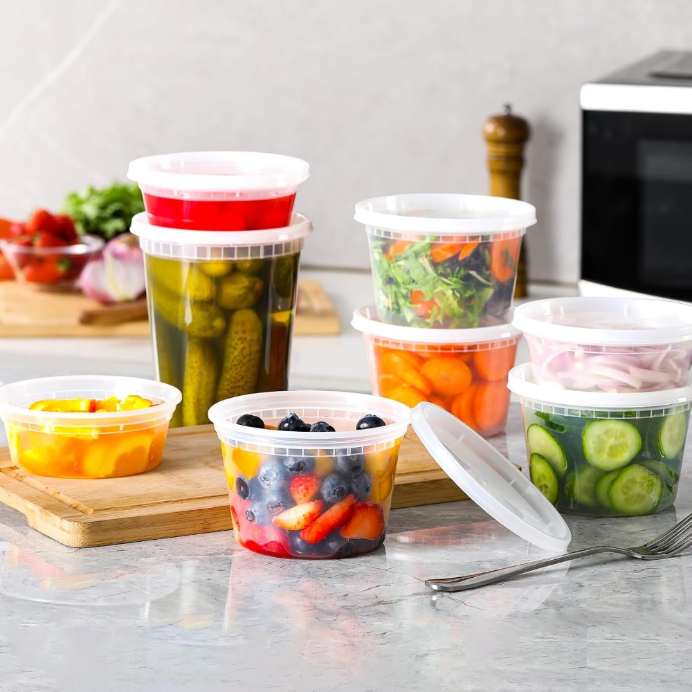 24 Pack Plastic Deli Food Cont - đánh giá và giá Food Storage Variety Pack