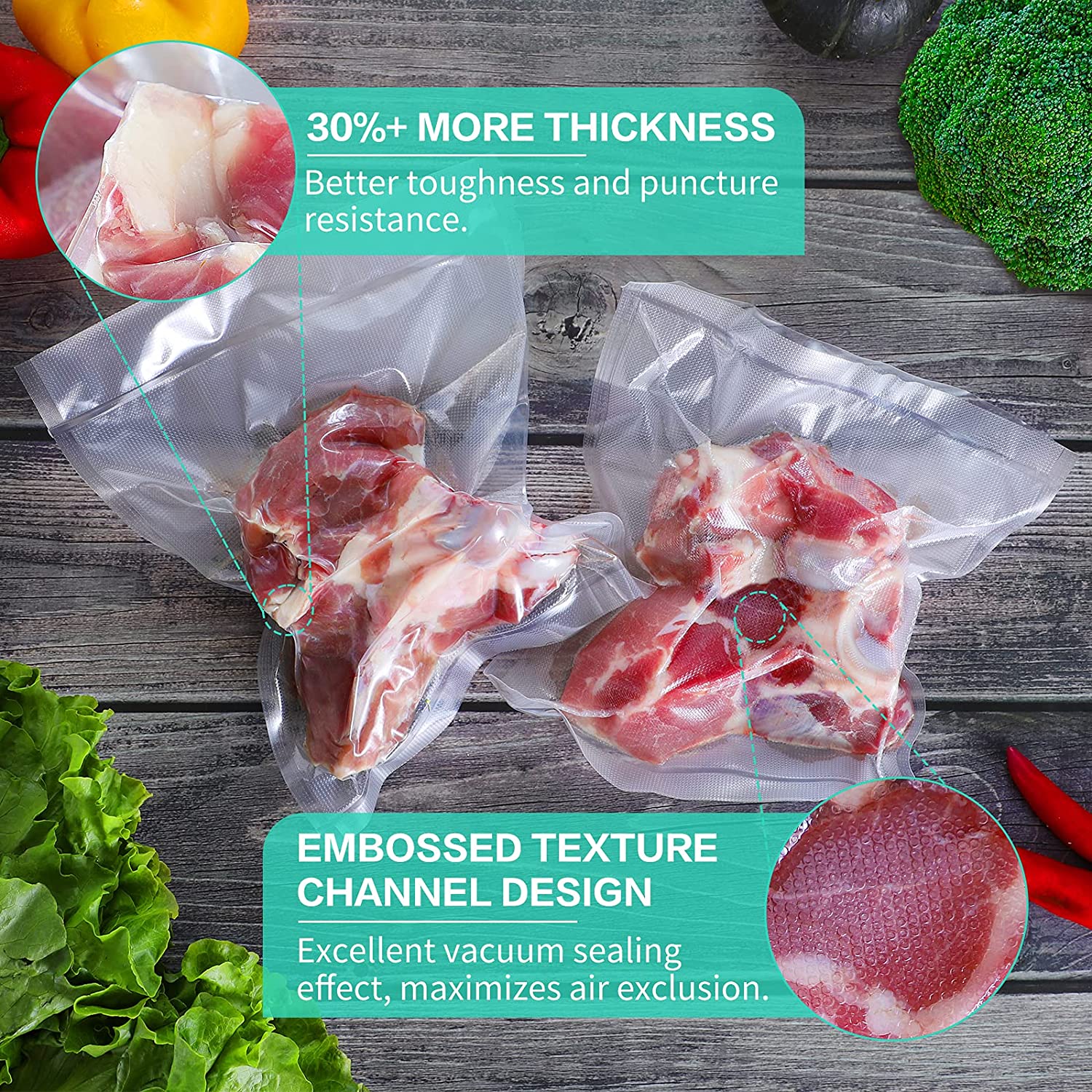 Kitchen Bags For Vacuum Food V - đánh giá và giá Vacuum Sealer Bag
