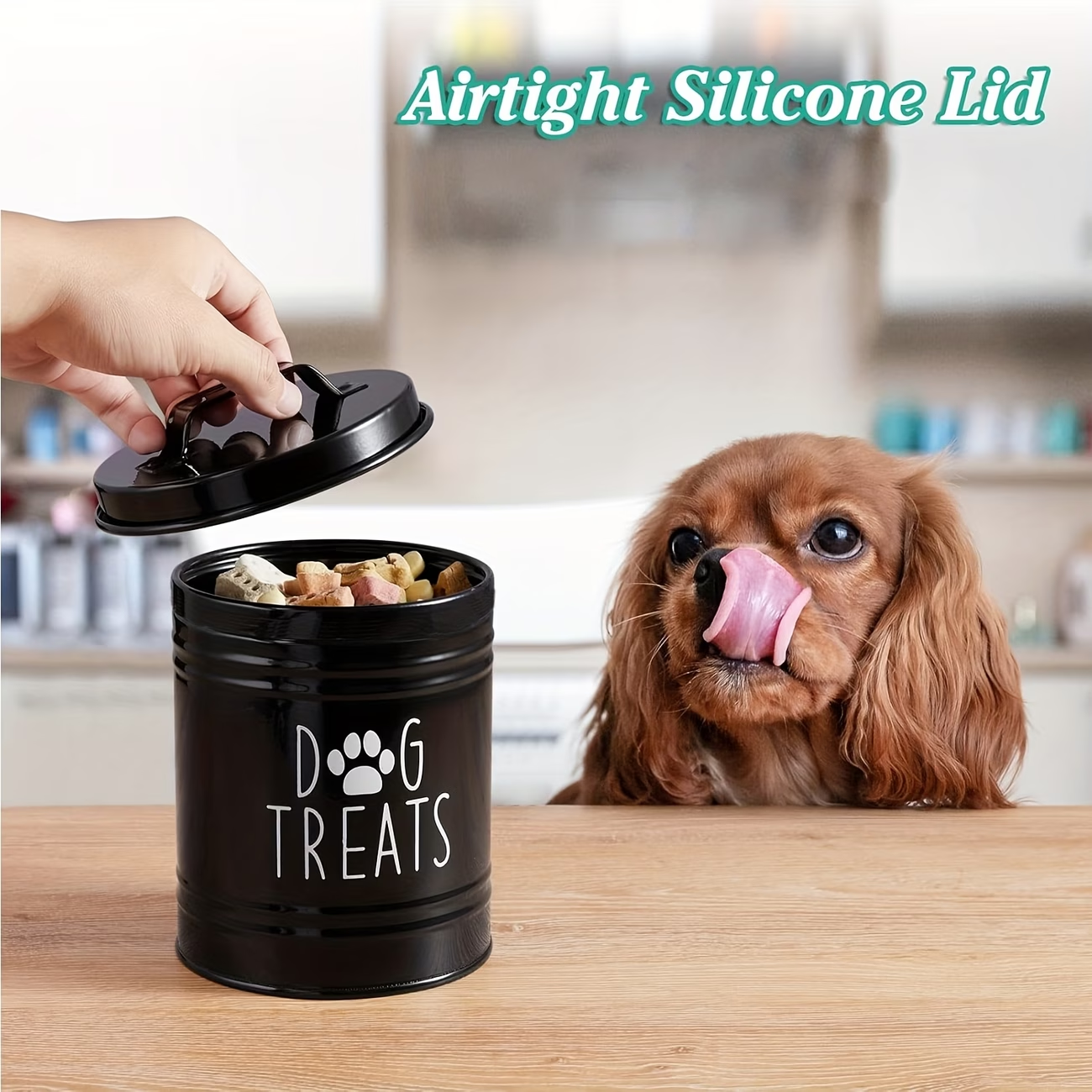 Farmhouse Style Dog Treat Jar, - đánh giá và giá Food Storage Dog