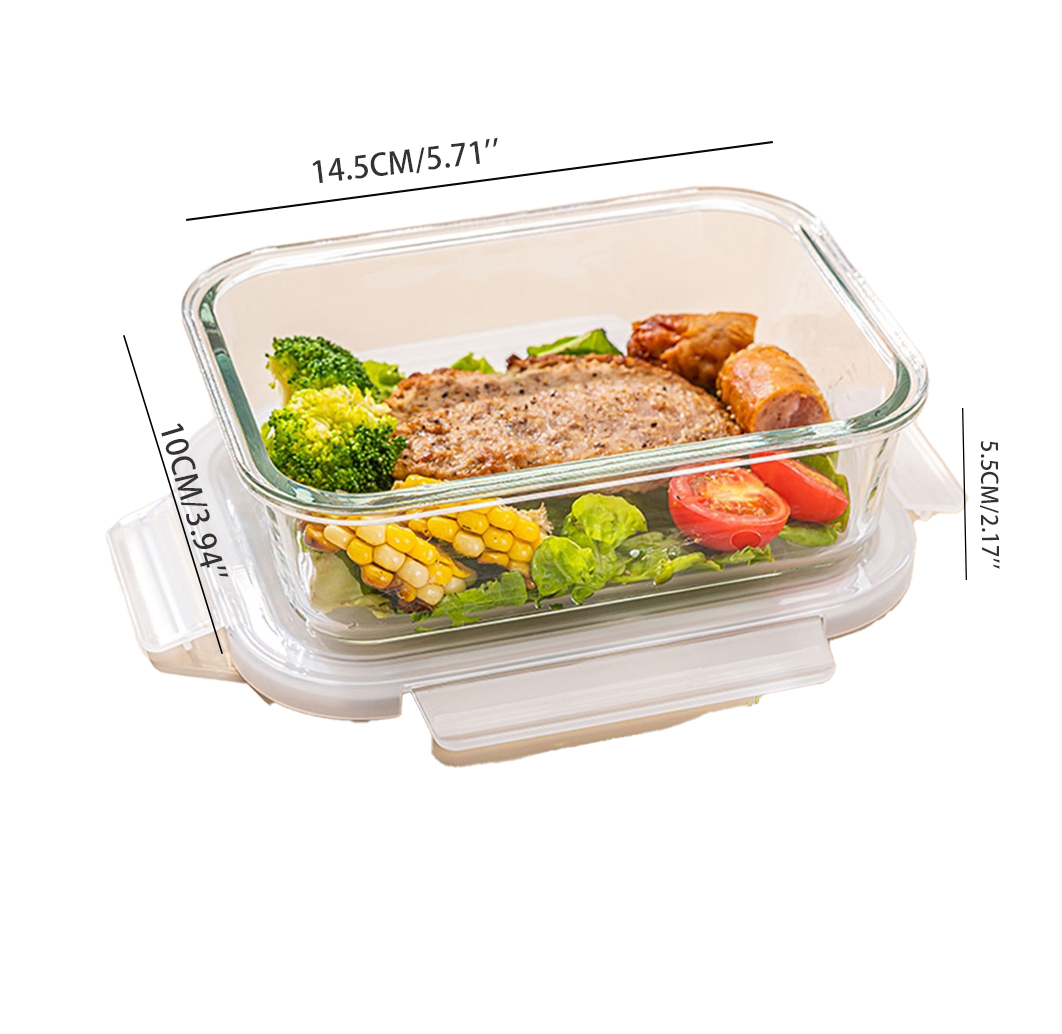 High Borosilicate Glass Lunch  - đánh giá và giá Food Storage Lunch Box