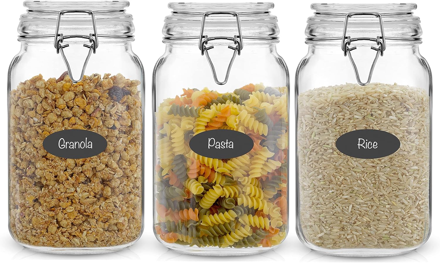 Airtight Glass Jars with Lids  - đánh giá và giá Food Storage Containers Glass
