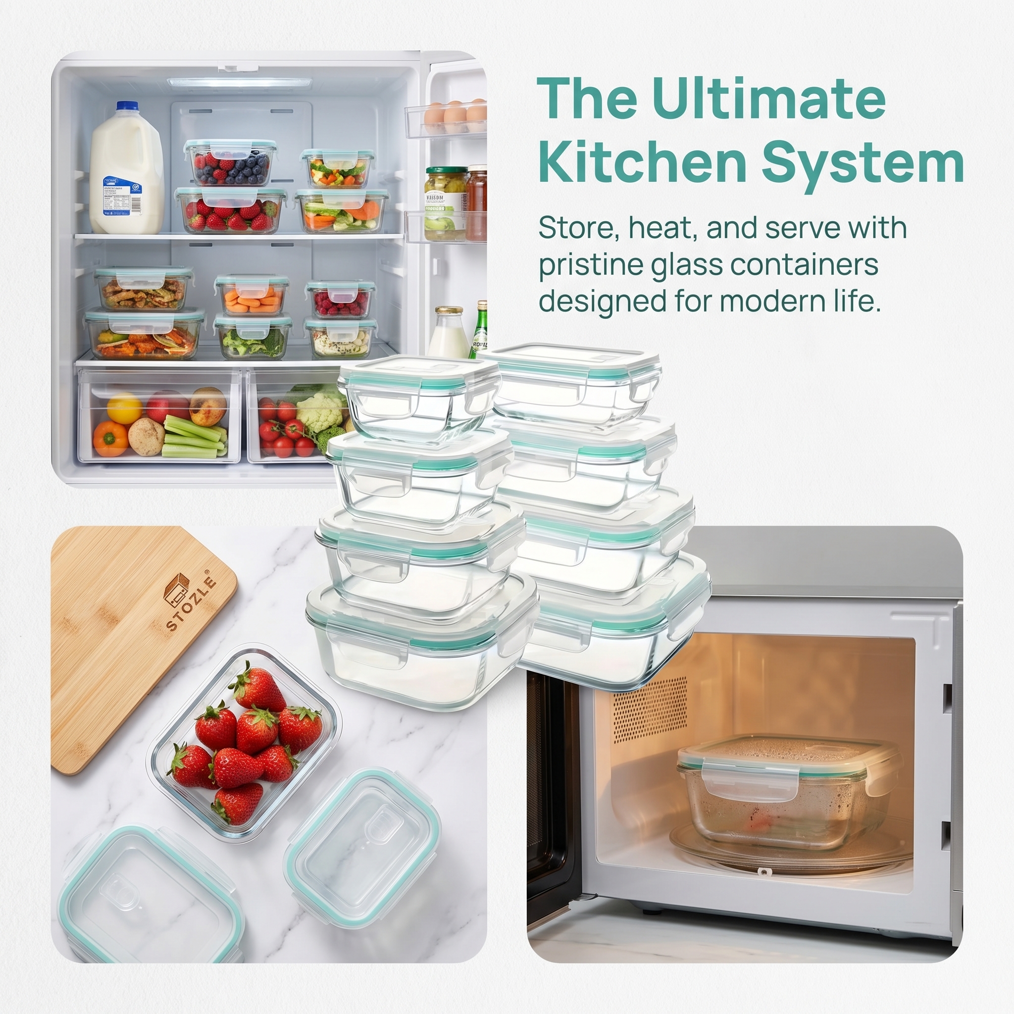 A set of 8 food storage contai - đánh giá và giá Food Storage Freezer