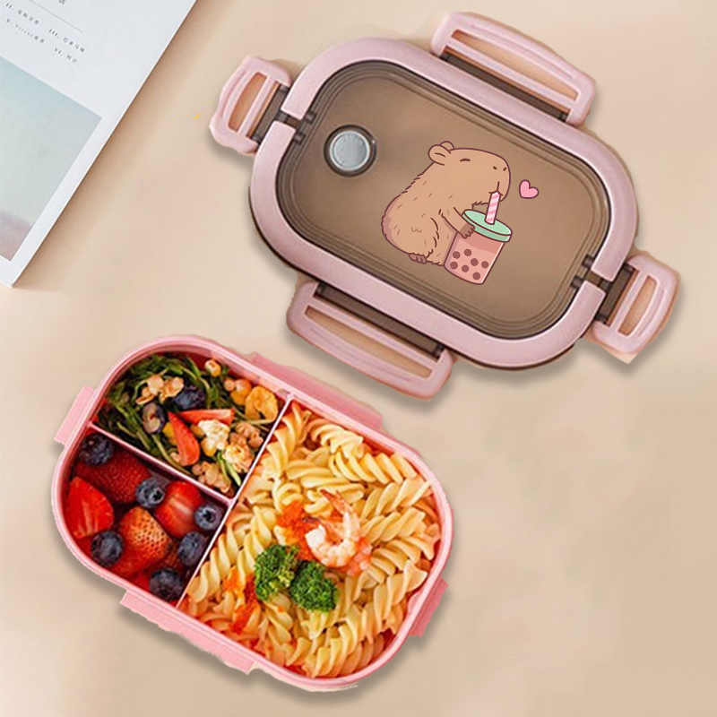 Capybara Bento Lunch Box Anime - đánh giá và giá Food Storage Lunch Box
