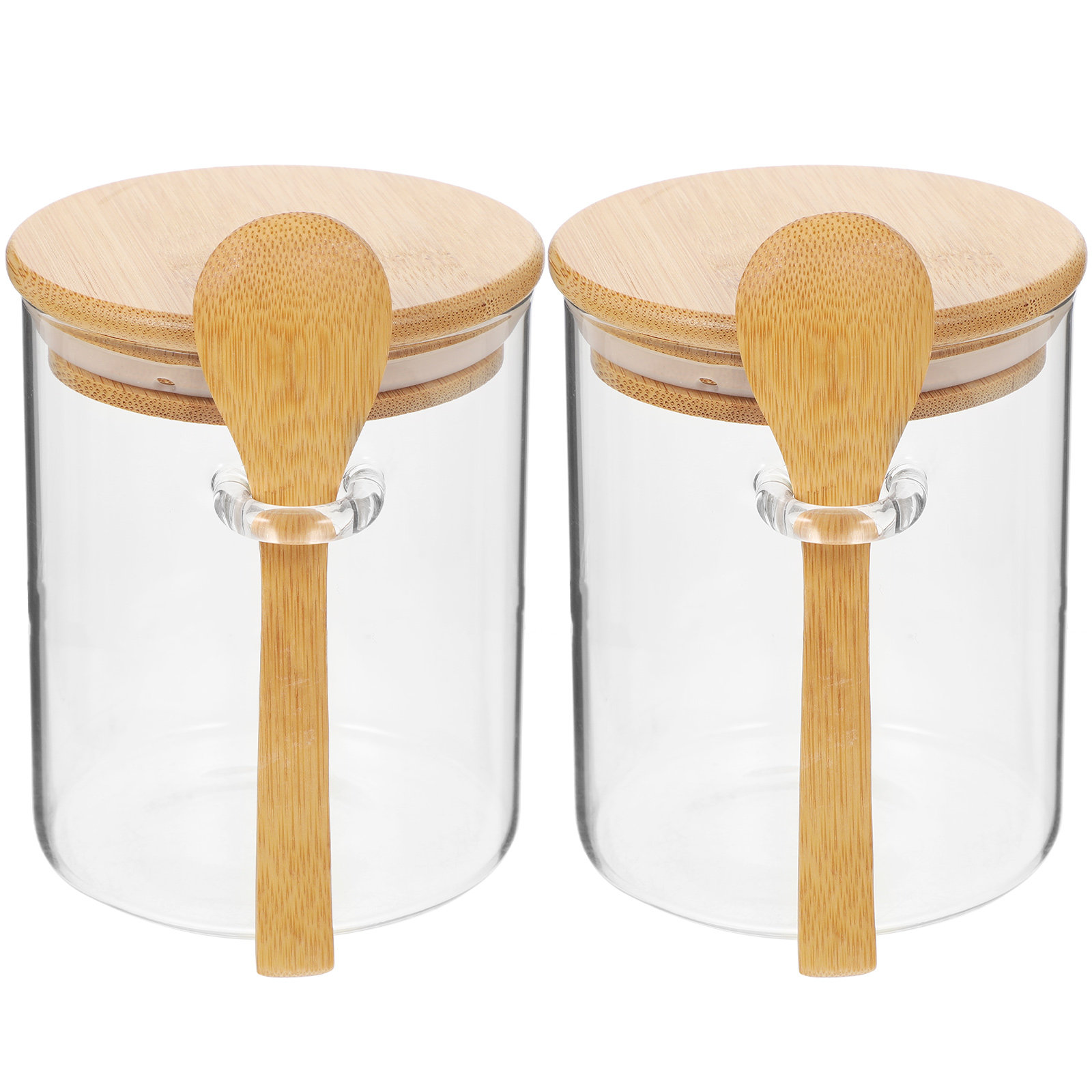 2 Pcs Flour Sugar Storage Cont - đánh giá và giá Food Storage Containers Glass
