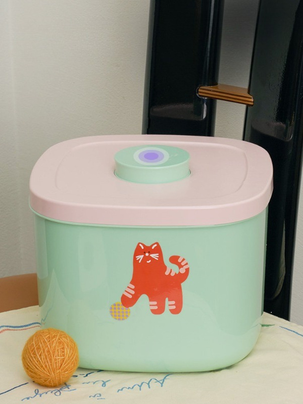 5.6LMacaron Color Scheme Push  - đánh giá và giá Food Storage Dog