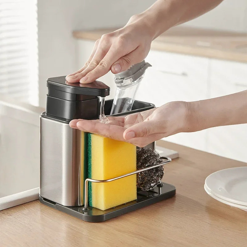 3-in-1 Kitchen Soap Dispenser  - đánh giá và giá Food Storage Organiser