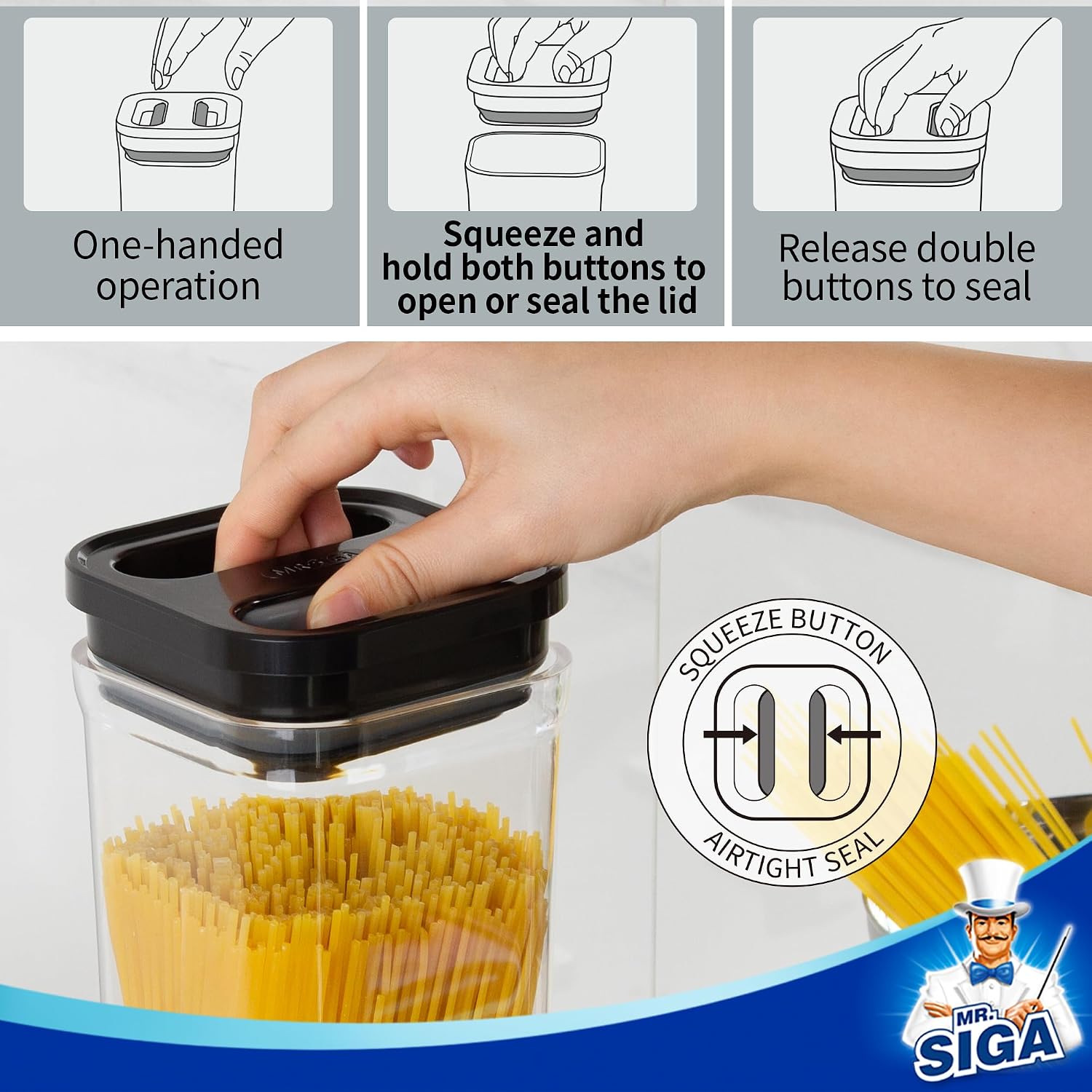 Airtight Food Storage Containe - đánh giá và giá Food Storage Kitchen Container Set