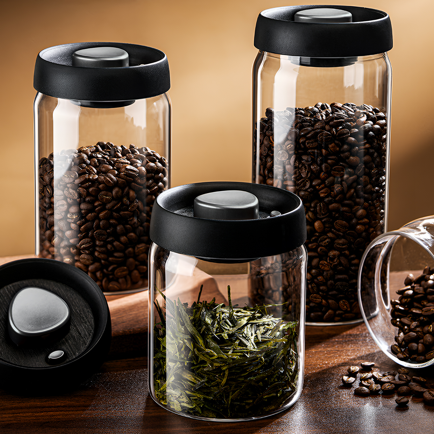 OANKR Vacuum Coffee Canister 5 - đánh giá và giá Food Storage Containers Glass