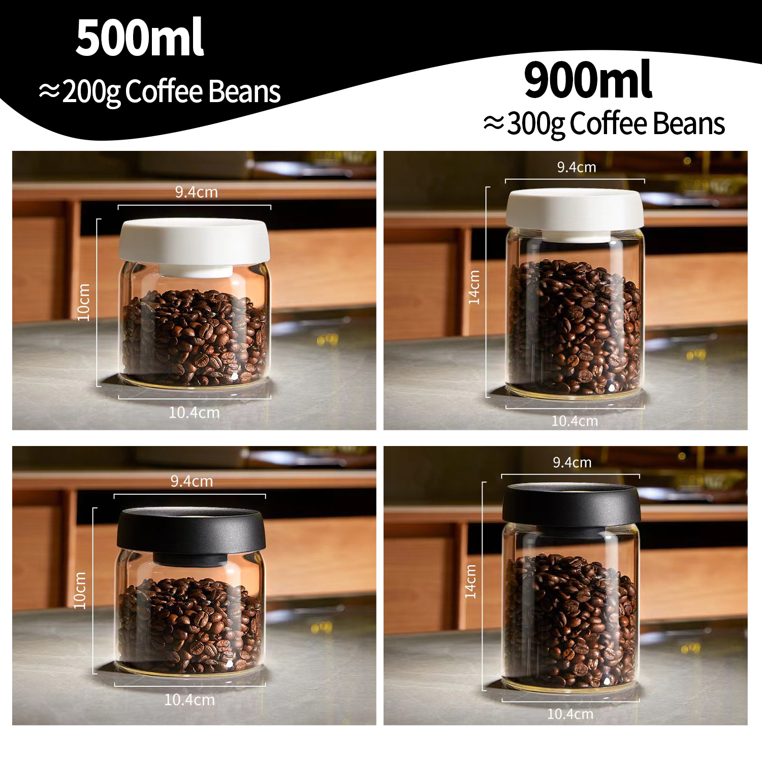 OANKR Vacuum Coffee Canister 5 - đánh giá và giá Food Storage Containers Glass